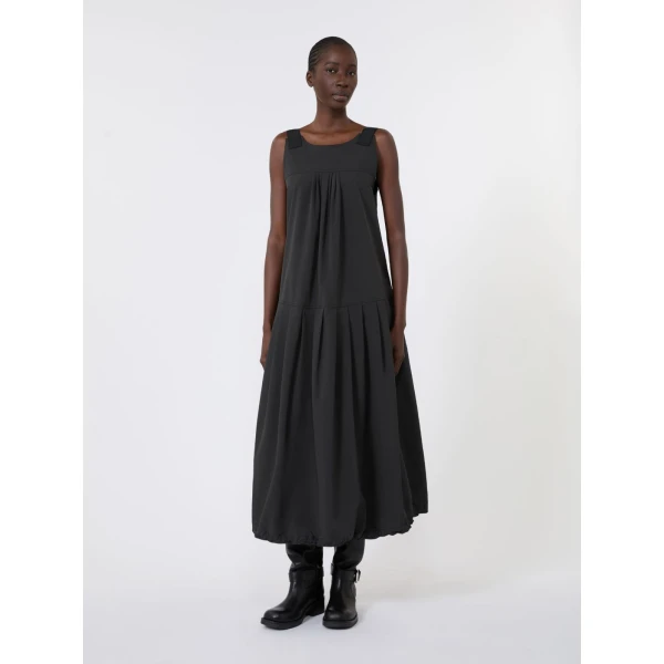 Max Mara Legenda Water-Repellent Canvas Dress in Black | Maxi Dresses | Coveti
