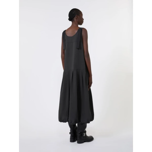 Max Mara Legenda Water-Repellent Canvas Dress in Black | Maxi Dresses | Coveti