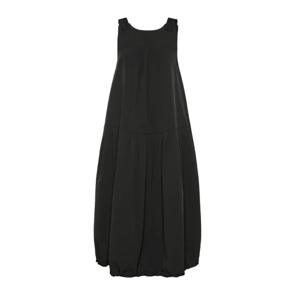 Max Mara Legenda Water-Repellent Canvas Dress in Black | Maxi Dresses | Coveti