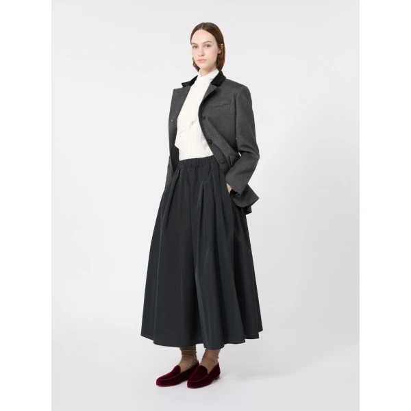 Max Mara Legume Silk Crepe de Chine Shirt in Optical White | Shirts | Coveti