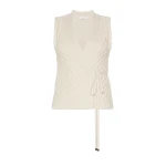 Max Mara Lembo Wool and Cashmere Gilet in Beige | Sweaters | Coveti