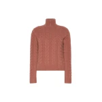 Max Mara Libero Cable-Knit Cashmere Sweater in Antique Rose | Sweaters | Coveti