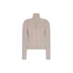 Max Mara Libero Cable-Knit Cashmere Sweater in Sand | Sweaters | Coveti