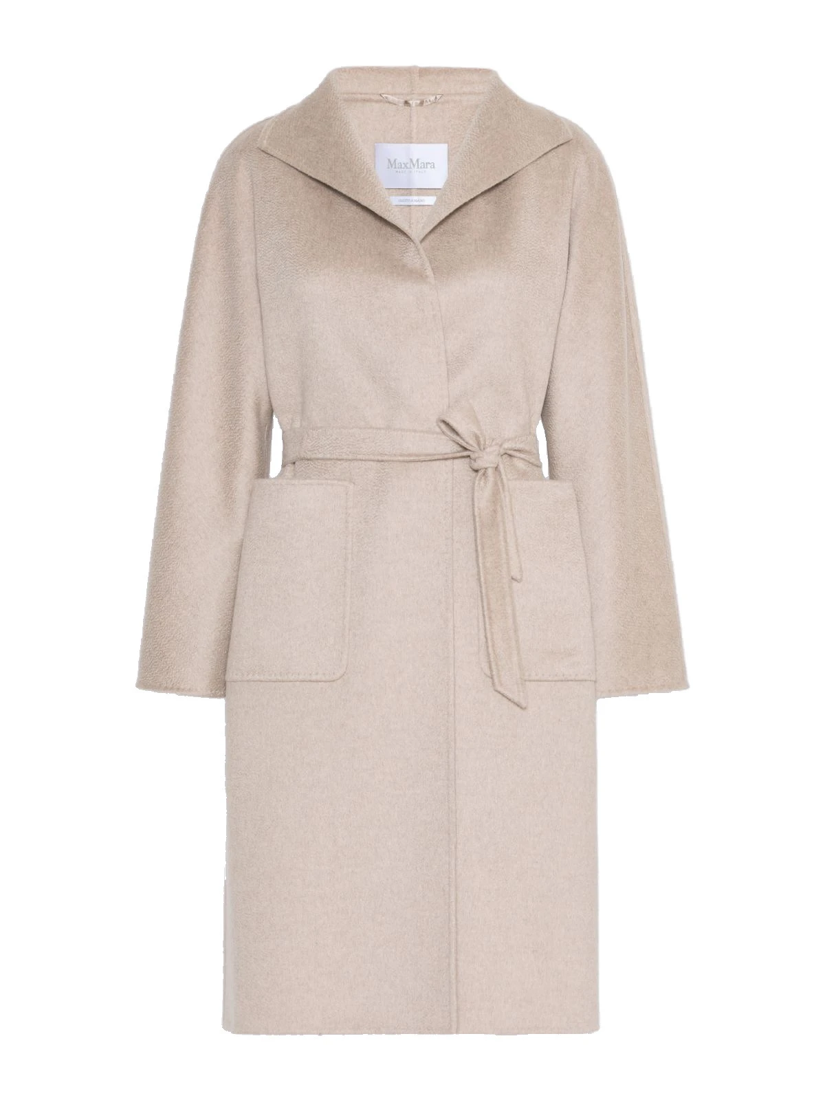 Max Mara Lilia Midi Cashmere Cardigan Coat in Sand Max Mara Lilia Midi Cashmere Cardigan Coat in Sand | Wool Coat | Coveti