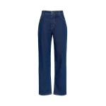Max Mara Lince Straight-Leg Denim Jeans in Navy | Denim | Coveti