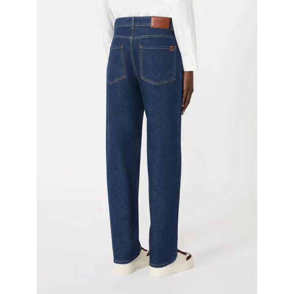 Max Mara Lince Straight-Leg Denim Jeans in Navy | Denim | Coveti