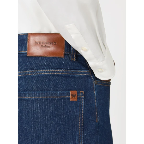 Max Mara Lince Straight-Leg Denim Jeans in Navy | Denim | Coveti