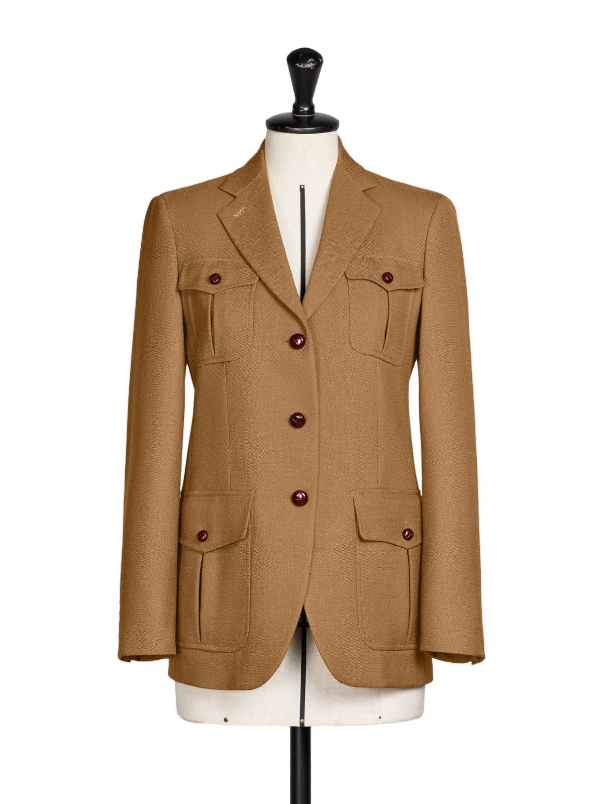 Max Mara Locusta Slub Wool Canvas Saharan Jacket in Camel Max Mara Locusta Slub Wool Canvas Saharan Jacket in Camel | Blazers | Coveti