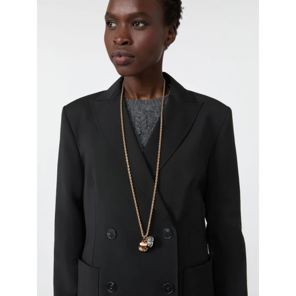 Max Mara Long Necklace with Pendants in Gold | Necklace | Coveti