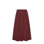 Max Mara Long Taffeta Skirt in Bordeaux | Maxi Skirts | Coveti