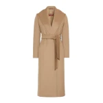Max Mara Loriana Wool Wrap Coat in Camel | Wool Coat | Coveti