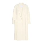 Max Mara Ludmilla Icon Coat in Double-Faced Cashmere in White | Coats | Coveti