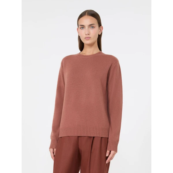 Max Mara Lume Cashmere Yarn Sweater in Antique Rose | Sweaters | Coveti