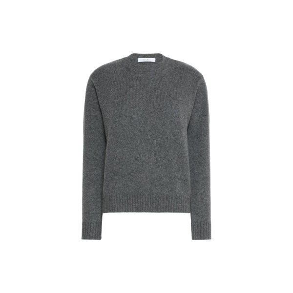 Max Mara Lume Cashmere Yarn Sweater in Dark Grey | Sweaters | Coveti