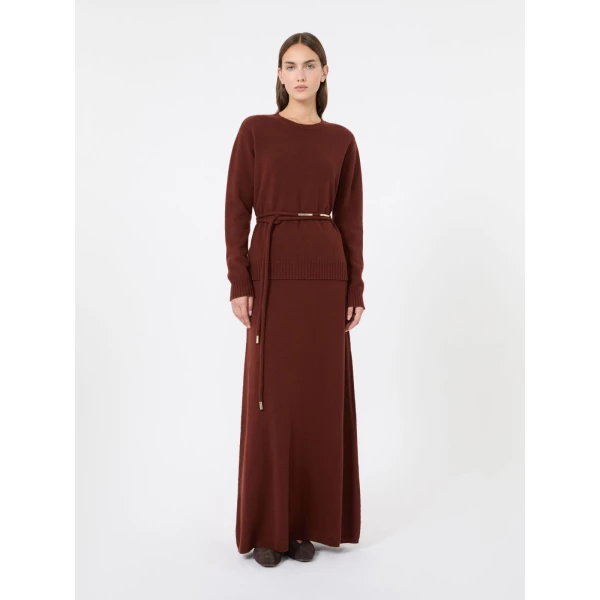 Max Mara Lume Cashmere Yarn Sweater in Rust | Sweaters | Coveti