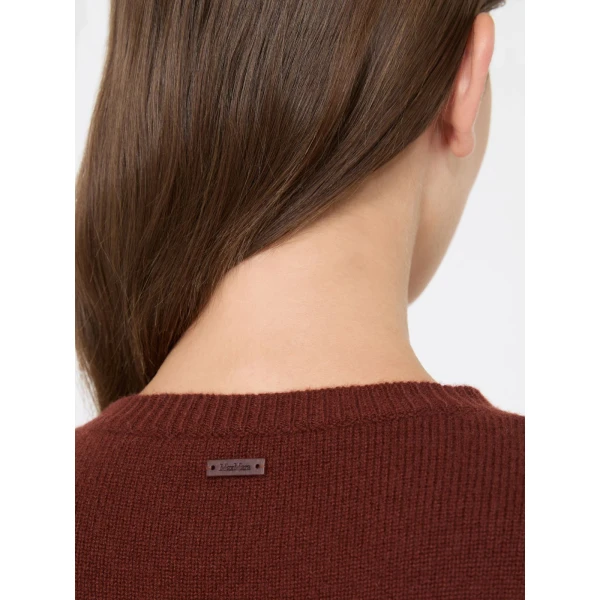 Max Mara Lume Cashmere Yarn Sweater in Rust | Sweaters | Coveti