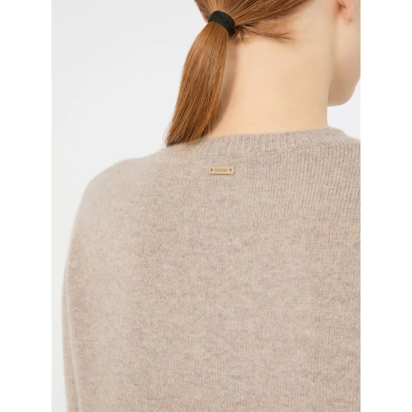 Max Mara Lume Cashmere Yarn Sweater in Sand | Sweaters | Coveti