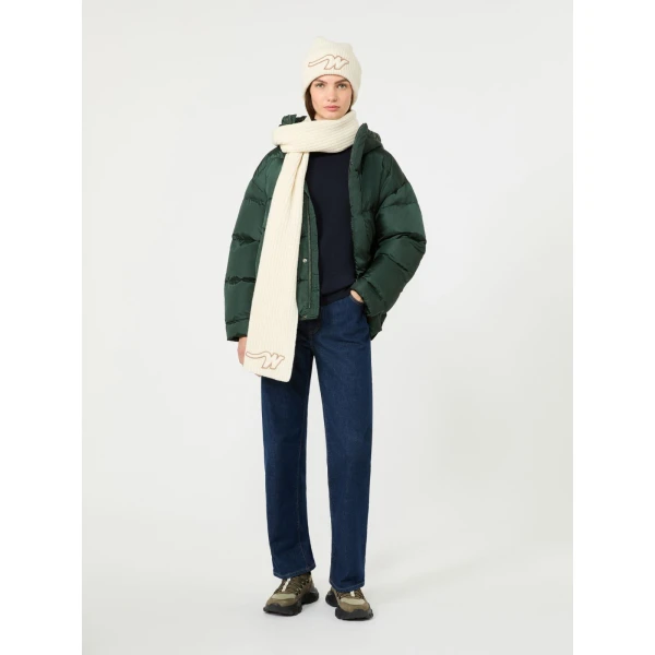 Max Mara Lusso Water-Repellent Taffeta Down Jacket in Dark Green | Jackets | Coveti