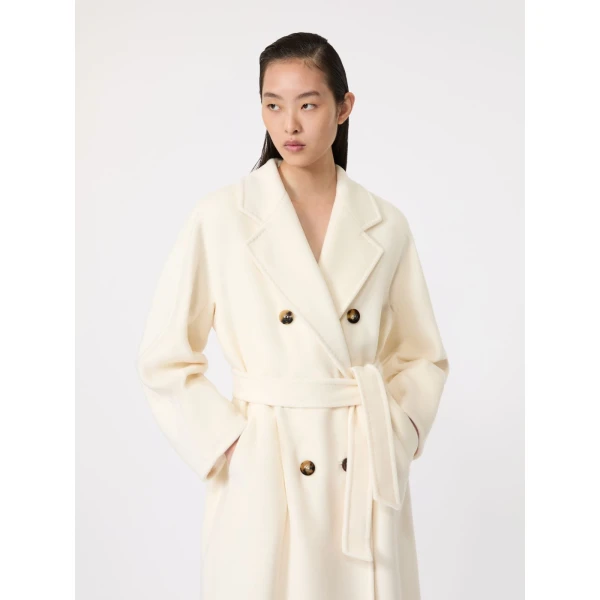 Max Mara Madame 101801 Icon Coat in White | Coats | Coveti