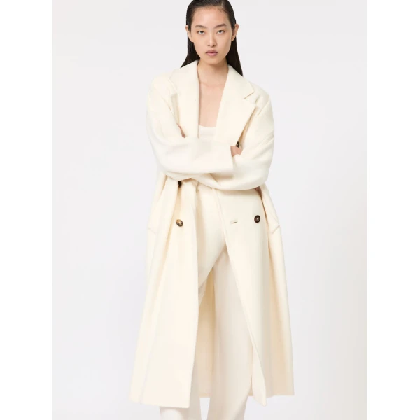 Max Mara Madame 101801 Icon Coat in White | Coats | Coveti