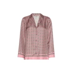 Max Mara Mambo Printed Silk Twill Shirt in Pink | Shirts | Coveti