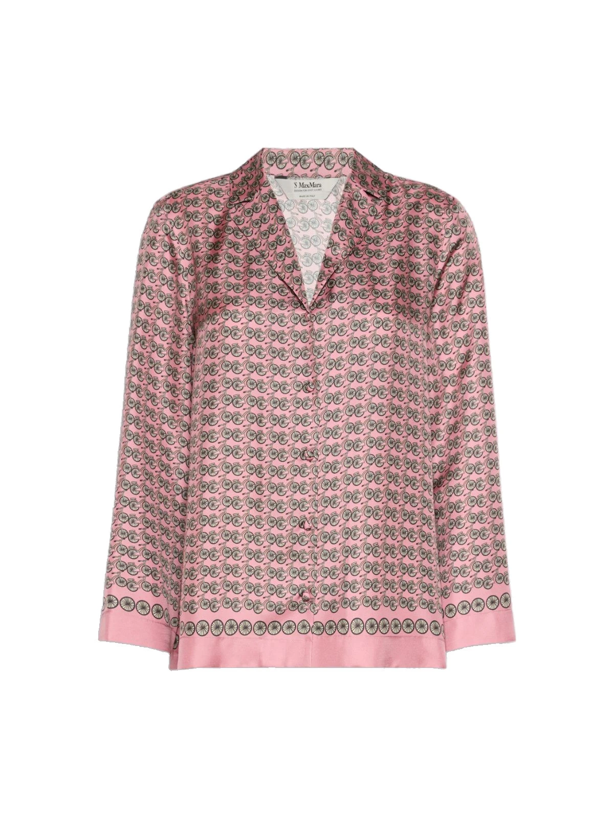 Max Mara Mambo Printed Silk Twill Shirt in Pink Max Mara Mambo Printed Silk Twill Shirt in Pink | Shirts | Coveti