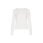 Max Mara Manto Embossed Logo Wool Sweater in White | Sweaters | Coveti