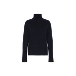 Max Mara Mantova Wool and Cashmere Polo-Neck Sweater in Ultramarine | Turtlenecks | Coveti