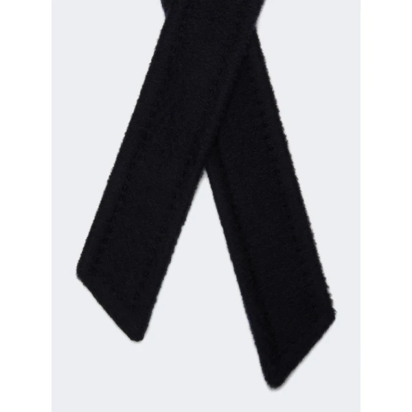 Max Mara Manuela Zibeline Belt in Black | Belts | Coveti