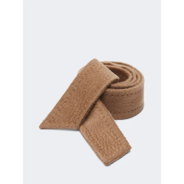 Max Mara Manuela Zibeline Belt in Camel | Belts | Coveti