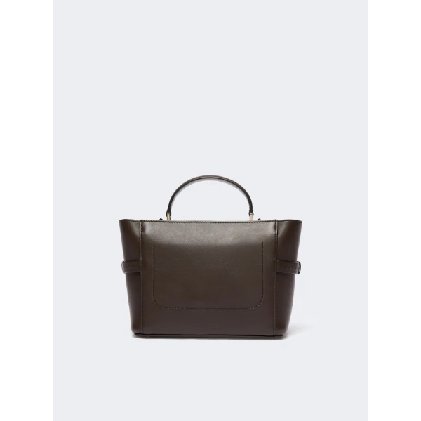 Max Mara Margaux Extra Small Leather Bag in Dark Brown | Mini Bags | Coveti
