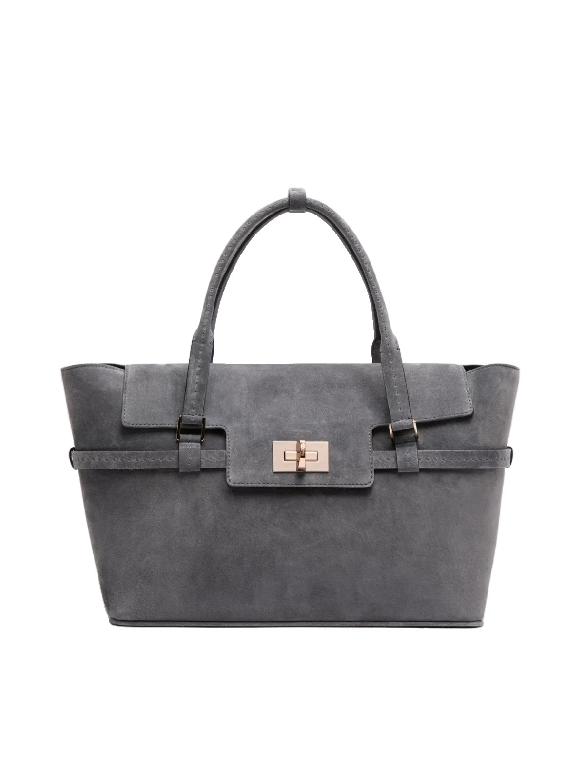 Max Mara Margaux Medium Suede Bag in Medium Grey Max Mara Margaux Medium Suede Bag in Medium Grey | Totes & Top-Handle Bags | Coveti