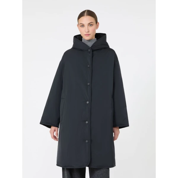 Max Mara Massa Reversible Technical Twill Down Jacket in Black | Jackets | Coveti