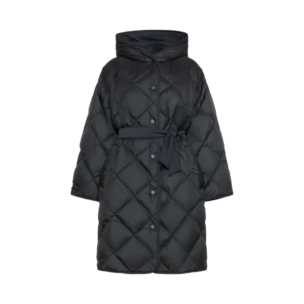 Max Mara Massa Reversible Technical Twill Down Jacket in Black | Jackets | Coveti