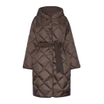 Max Mara Massa Reversible Technical Twill Down Jacket in Brown | Jackets | Coveti