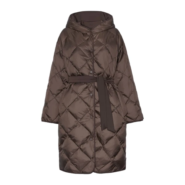 Max Mara Massa Reversible Technical Twill Down Jacket in Brown | Jackets | Coveti