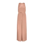 Max Mara Materia Silk Crepe de Chine Jumpsuit in Antique Rose | Jumpsuit | Coveti