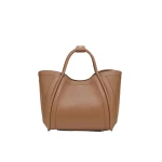 Max Mara Medium Leather Marine Bag in Brown Bronze | Totes & Top-Handle Bags | Coveti
