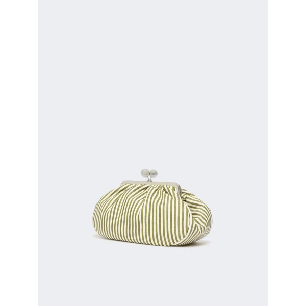 Max Mara Medium Medium Pasticcino Bag in Printed Nappa, Olive Green | Clutch Bags | Coveti