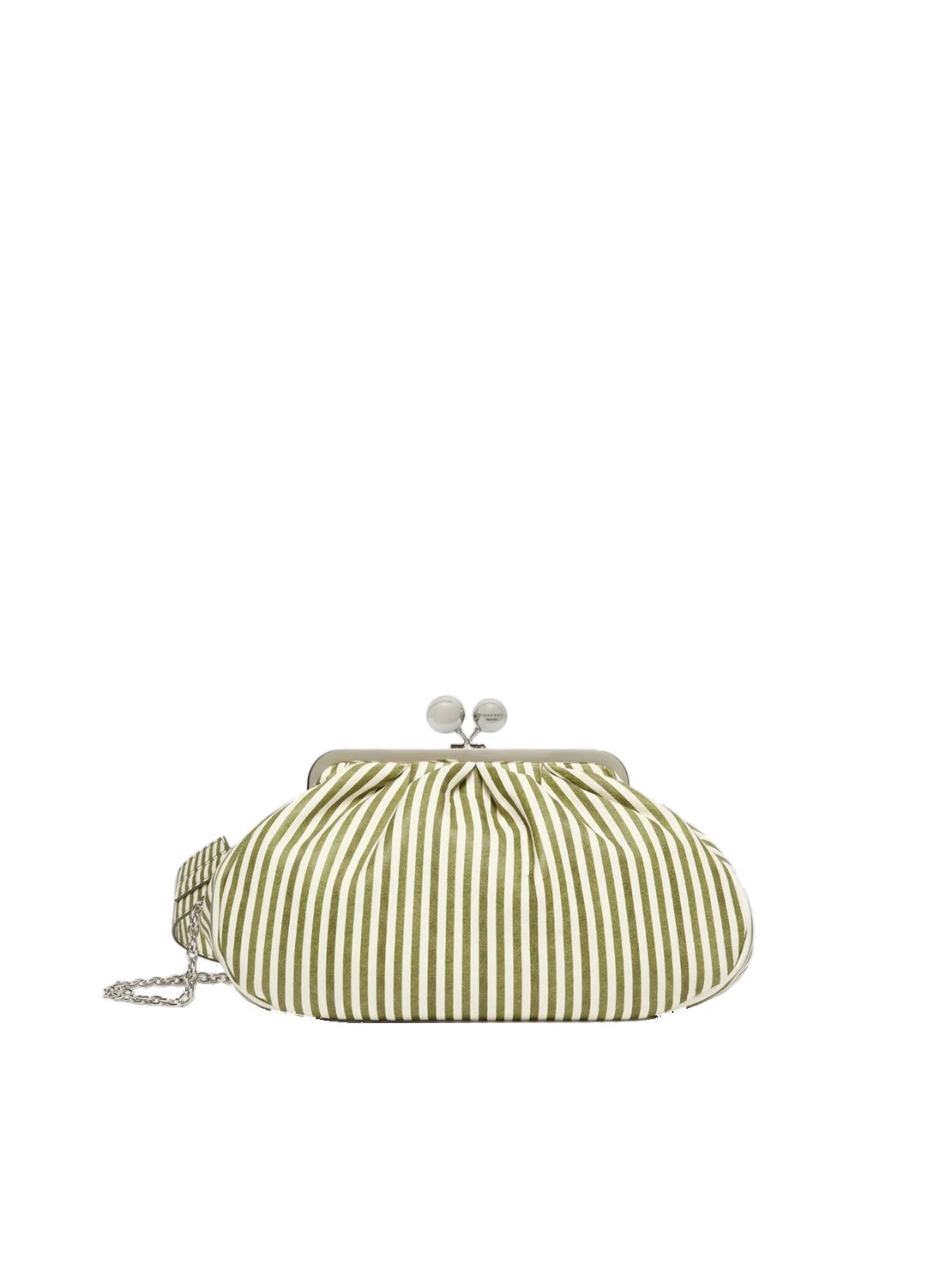 Max Mara Medium Medium Pasticcino Bag in Printed Nappa, Olive Green Max Mara Medium Medium Pasticcino Bag in Printed Nappa, Olive Green | Clutch Bags | Coveti