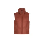 Max Mara Milord Padded Cashmere Blend Gilet in Rust | Vests | Coveti