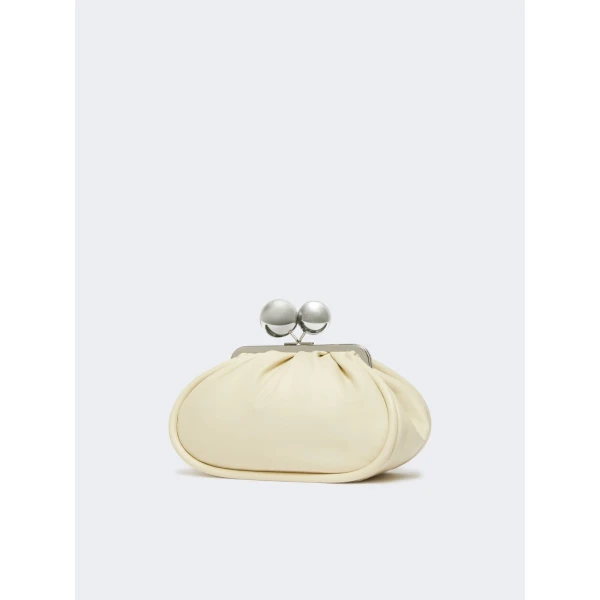 Max Mara Milvanew Medium Nappa Pasticcino Bag in Ivory | Clutch Bags | Coveti