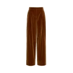 Max Mara Mister Cotton Velvet Trousers in Tobacco | Tailored pants | Coveti