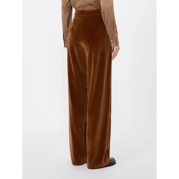 Max Mara Mister Cotton Velvet Trousers in Tobacco | Tailored pants | Coveti