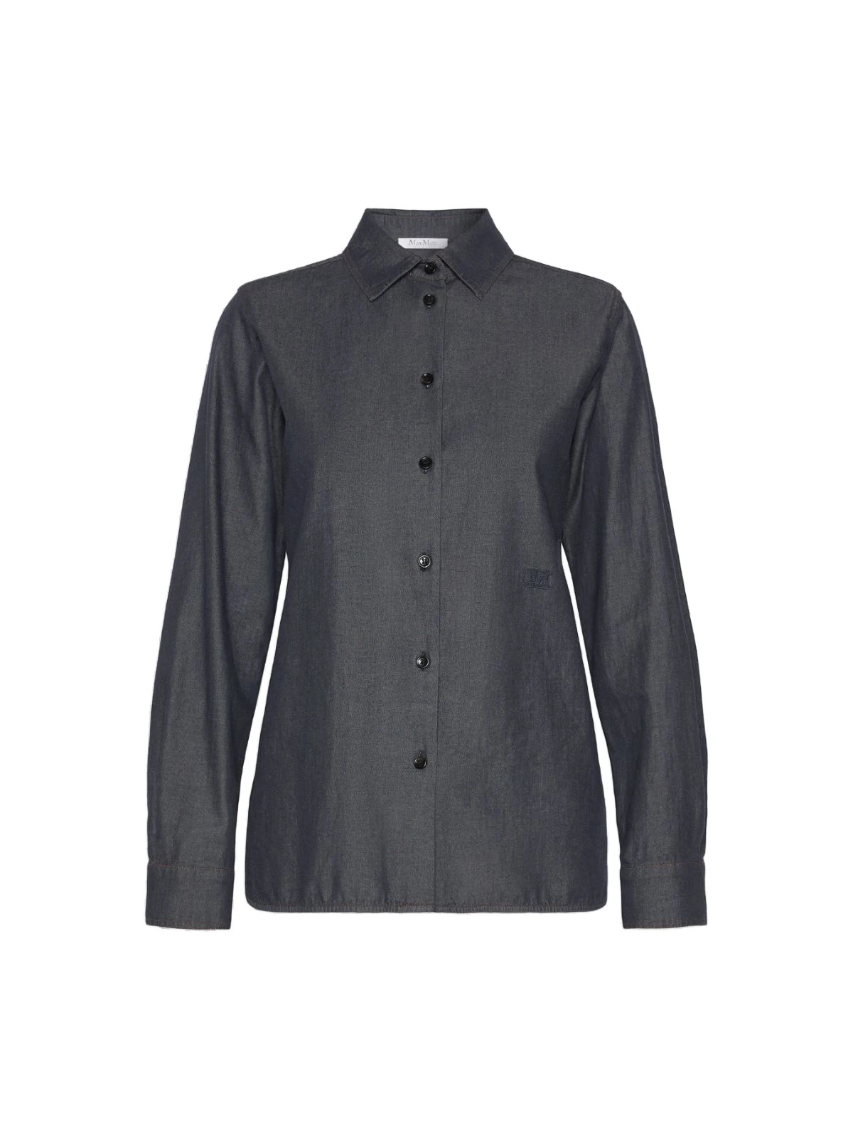 Max Mara Molo Denim-Look Cotton Shirt in Ultramarine Max Mara Molo Denim-Look Cotton Shirt in Ultramarine | Shirts | Coveti