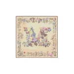 Max Mara Moneta Wool and Silk Square Shawl in Beige | Scarves | Coveti