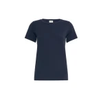 Max Mara Multib Stretch Jersey Basic T-Shirt in Navy | T-shirts | Coveti