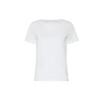 Max Mara Multib Stretch Jersey Basic T-Shirt in White | T-shirts | Coveti