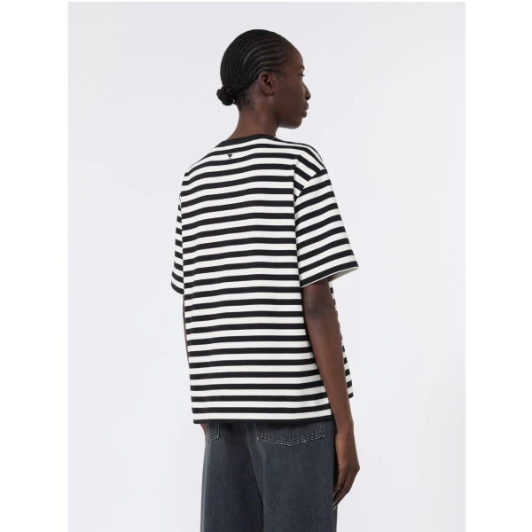 Max Mara Multid Jersey Boxy T-Shirt in Black | T-shirts | Coveti
