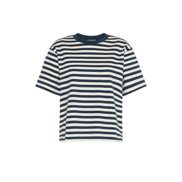 Multid Jersey Boxy T-Shirt in Navy